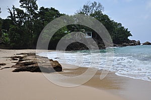 Anse Soleil beach, in Mahe island, Seychelles