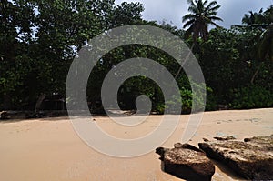 Anse Soleil beach, in Mahe island, Seychelles