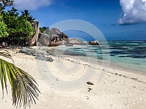 Anse Source D`Argent beach, La Digue island, Seychelles