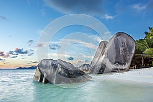 Anse Source d`Argent beach in Seychelles