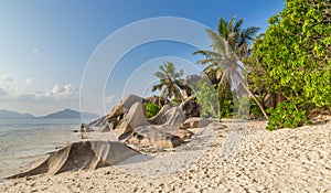 Anse Source d`Argent on La Digue Seychelles