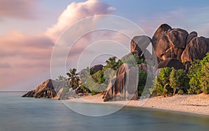 Anse Source d`Argent on La Digue Seychelles photo