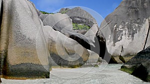 Anse Source Dargent Beach in La Digue Island, Seychelles