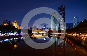 Anshun Bridge in Chengdu in Sichuan, China