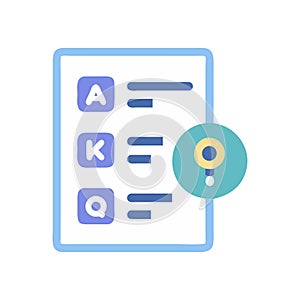 Answer Key Icon Design