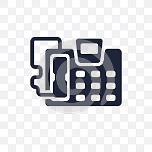 answering machine transparent icon. answering machine symbol design from Electronic devices collection. Simple element vector ill