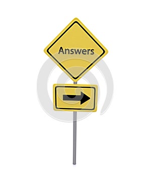 Answers Road Sign