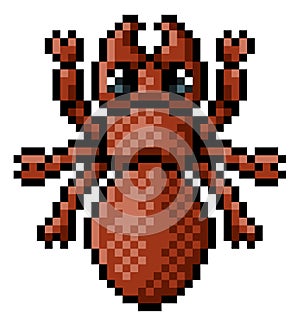 Ant Bug Insect Pixel Art Video Game 8 Bit Icon