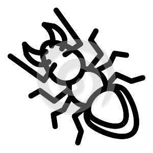 Ant grass icon, outline style