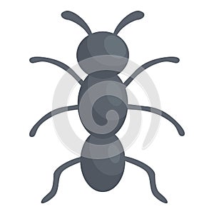 Ant icon cartoon vector. Cute character