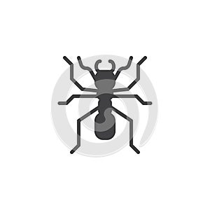 Ant icon vector