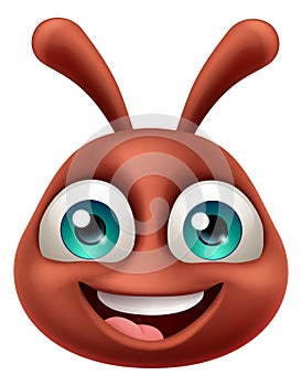 Ant Insect Bug Cute Emoticon Face Cartoon Mascot