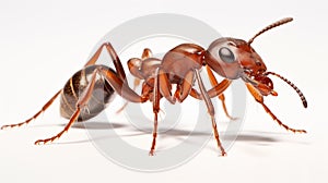 ant insect on white background illustration by generative ai