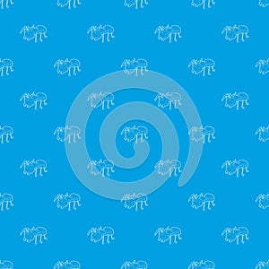 Ant pattern vector seamless blue