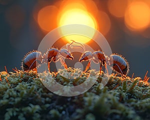 ant perched on a branch