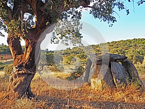 Anta da Herdade da Candeeira, a megalithic dolmen in Alentejo, Portugal