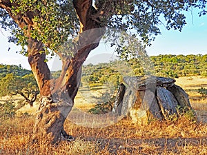 Anta da Herdade da Candeeira, a megalithic dolmen in Alentejo, Portugal