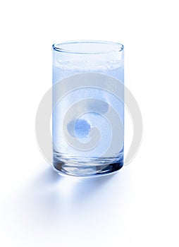 Antacid Aspirin Seltzer Glass Water photo