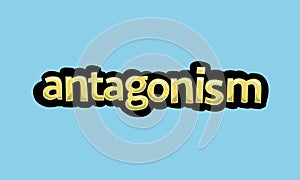 ANTAGONISM writing vector design on a blue background