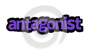 ANTAGONIST background writing vector design