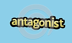 ANTAGONIST writing vector design on a blue background