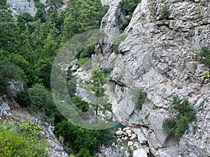 Antalya Goynuk Canyon. Beautiful river in National reserve