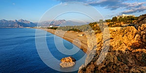 Antalya, Konyaalti sand beach, Turkey