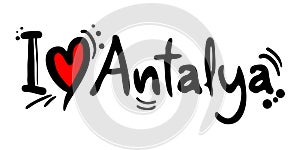 Antalya love message