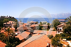 Antalya and sea photo