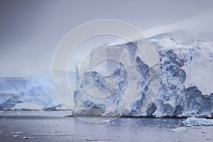 Antarctic Distant Icebergs
