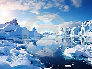 Antarctic ice island