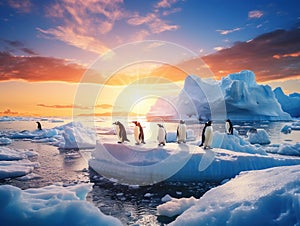 Antarctic ice island