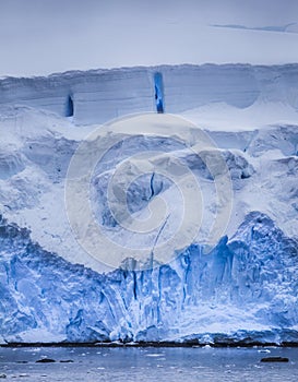 Antarctic Iceberg with Blue reflection