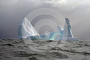 Antártico glaciar 