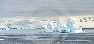 Antarctic iceberg landscape at Portal Point