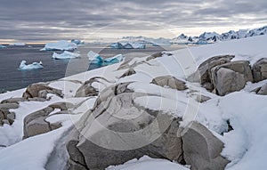 Antarctic iceberg landscape at Portal Point Antarktika