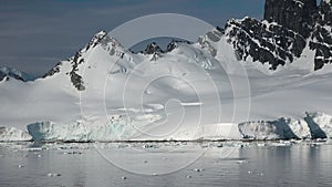 Antarctic landscape. Global Warming and Weather and Climate Change.