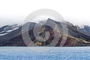 Antarctic mountainous landscape,