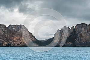 Antarctic mountainous landscape,