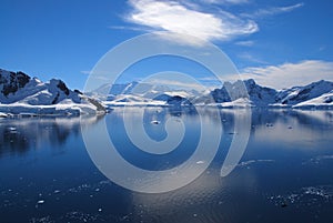 Antarctic Mountains and Reflections