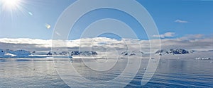 Antarctic seascape at Brabant Island, Antarctica