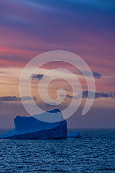 Antarctic sunset in the Bransfield strait