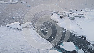 Antarctic vernadsky station aerial zoom photo