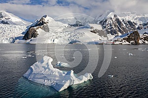 Almirante Brown Research Station - Paradise Bay - Antarctica photo