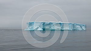 Antarctica - Antarctic Peninsula - Tabular Iceberg in Bransfield Strait