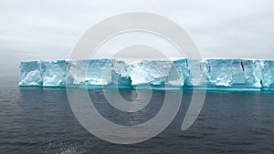 Antarctica - Antarctic Peninsula - Tabular Iceberg in Bransfield Strait