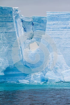 Antarctica - Antarctic Peninsula - Tabular Iceberg in Bransfield Strait