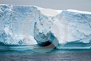 Antarctica - Antarctic Peninsula - Tabular Iceberg in Bransfield Strait