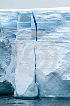 Antarctica - Antarctic Peninsula - Tabular Iceberg in Bransfield Strait