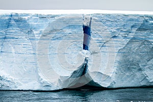 Antarctica - Antarctic Peninsula - Tabular Iceberg in Bransfield Strait